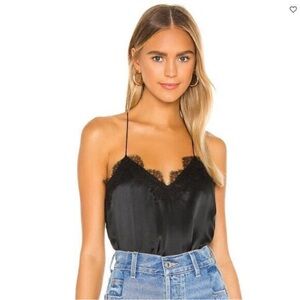 Cami NYC Black Lace Trim Camisole